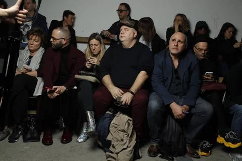  Dries van Noten front row at Paris Fashion Week Autumn Winter 2019 Dries ... Stock-Fotos