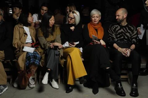  Dries van Noten front row at Paris Fashion Week Autumn Winter 2019 Dries ... Stock-Fotos