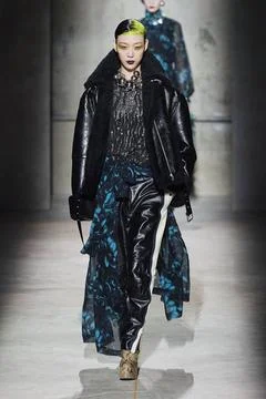  Dries Van Noten RTW Fall 2020 at Paris fashion Week Dries Van Noten RTW F... 스톡 사진
