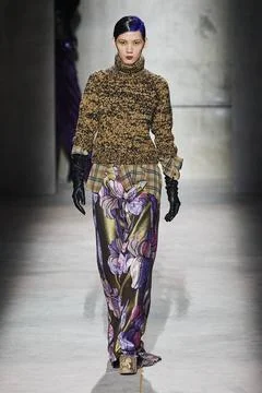 Dries Van Noten RTW Fall 2020 at Paris fashion Week Dries Van Noten RTW F... 스톡 사진