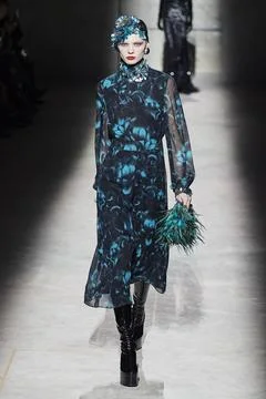  Dries Van Noten RTW Fall 2020 at Paris fashion Week Dries Van Noten RTW F... 스톡 사진
