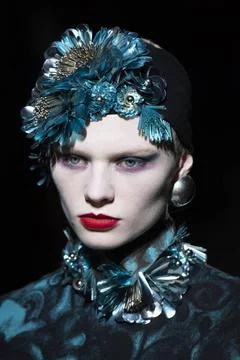  Dries Van Noten RTW Fall 2020 at Paris fashion Week Dries Van Noten RTW F... Stock Photos