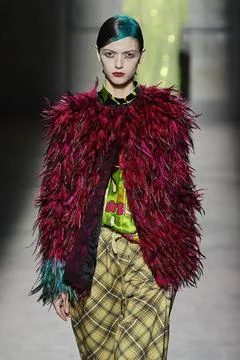  Dries Van Noten RTW Fall 2020 at Paris fashion Week Dries Van Noten RTW F... 库存照片