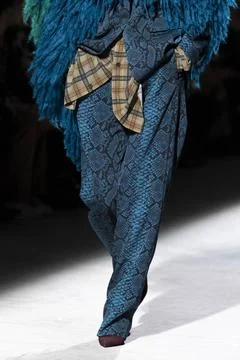  Dries Van Noten RTW Fall 2020 at Paris fashion Week Dries Van Noten RTW F... 스톡 사진