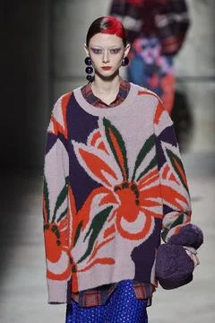  Dries Van Noten RTW Fall 2020 at Paris fashion Week Dries Van Noten RTW F... Stock Photos