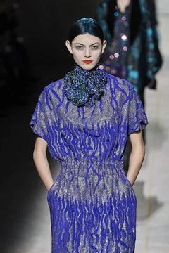  Dries Van Noten RTW Fall 2020 at Paris fashion Week Dries Van Noten RTW F... 스톡 사진