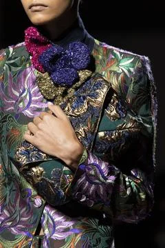  Dries Van Noten RTW Fall 2020 at Paris fashion Week Dries Van Noten RTW F... 스톡 사진