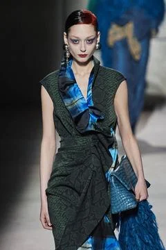  Dries Van Noten RTW Fall 2020 at Paris fashion Week Dries Van Noten RTW F... Stock Photos