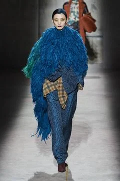  Dries Van Noten RTW Fall 2020 at Paris fashion Week Dries Van Noten RTW F... 스톡 사진