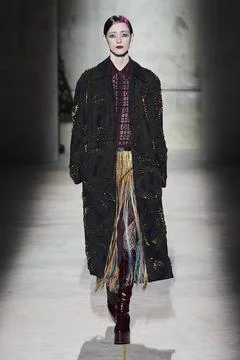  Dries Van Noten RTW Fall 2020 at Paris fashion Week Dries Van Noten RTW F... 스톡 사진