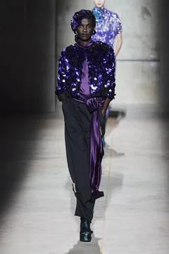  Dries Van Noten RTW Fall 2020 at Paris fashion Week Dries Van Noten RTW F... Stock Photos