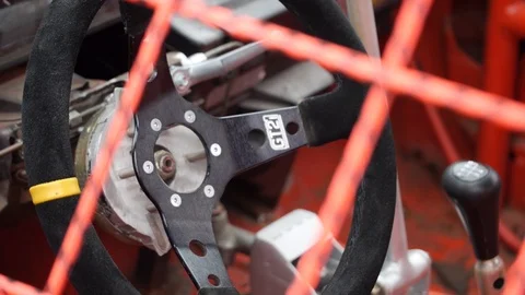 Drift car cockpit Video stock 101548182