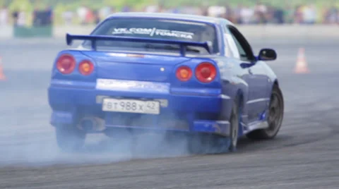 Drift car Stock Footage 27336145