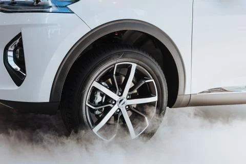 Drift car motion. Stock Photos