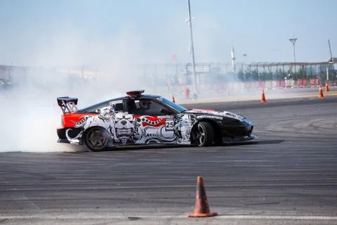 Drift Car Stockfoto's
