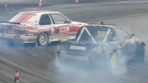 Drift car (slow motion) Stock Footage 101707564