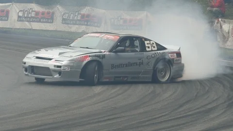 Drift car (slow motion) Stock Footage 101708451