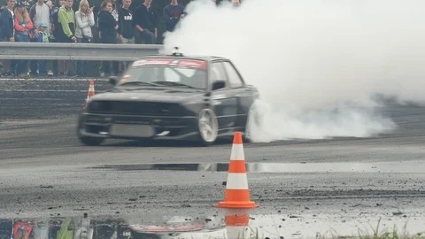 Drift car (slow motion) Stock Footage 101711672