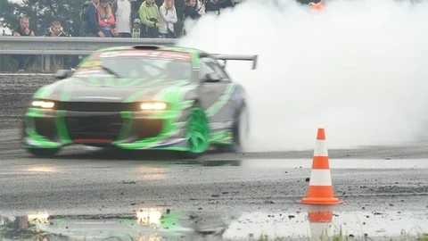Drift car (slow motion) Video stock 101712029