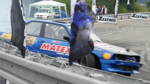 Drift car (slow motion) Stock Footage 101712195