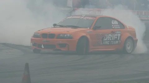 Drift car (slow motion) Stock Footage 101712471