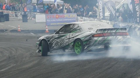 Drift car (slow motion) Stock Footage 101712948