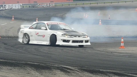 Drift car (slow motion) Stock Footage 102065378