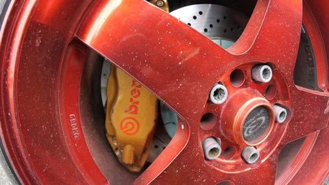 Drift Car wheel Stock Footage 101680591