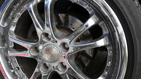 Drift car wheel Video stock 101711495