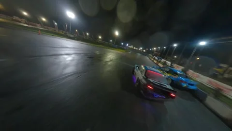 Drift Cars 3 Stock Footage 248472333