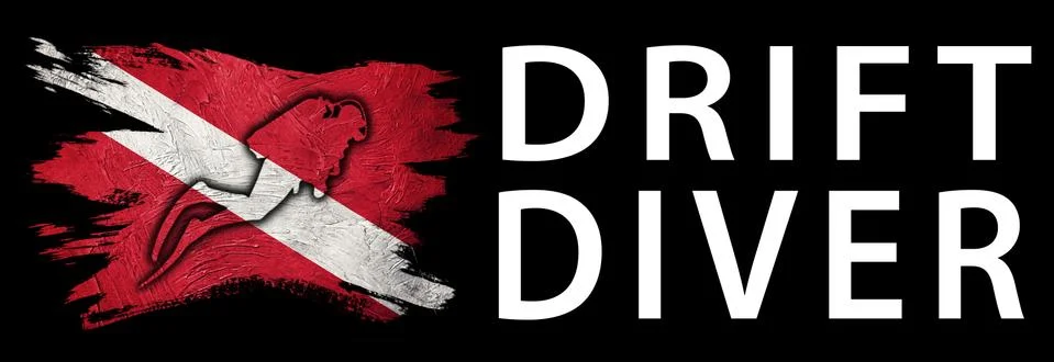Drift Diver, Diver Down Flag, Scuba flag Stock Illustration