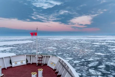 Drift Ice in Abashiri Stock Photos