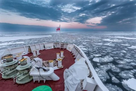 Drift Ice in Abashiri Stock Photos
