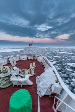 Drift Ice in Abashiri Stock Photos