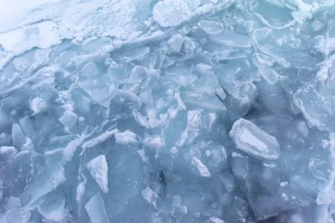 Drift Ice in Abashiri Foto stock