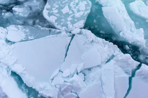 Drift Ice in Abashiri Stock Photos