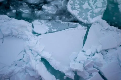Drift Ice in Abashiri Stock Photos