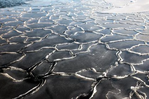 Drift ice, background. Stock Photos