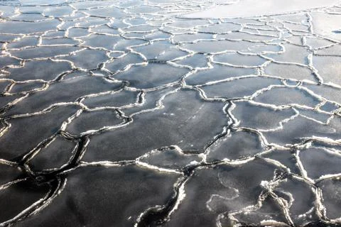 Drift ice, background. 写真素材