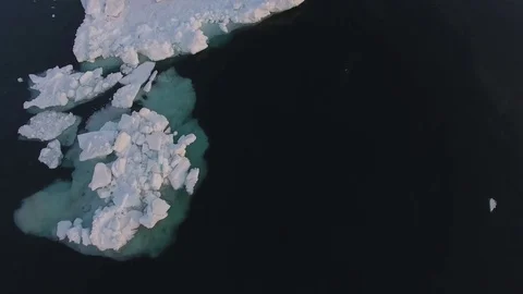 Drift Ice Close-Up Stock Footage 122491005