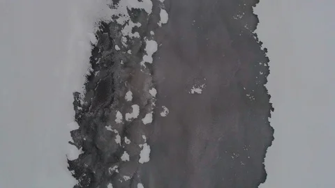 Drift ice at Frozen Lake2 Video stock 101408552