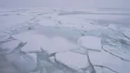 Drift Ice Of Okhotsk Sea Stock Footage
