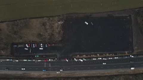 Drift races, drift track, drone videos, beautiful cars, car stunts. Stock Footage 150973083