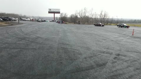 Drift races, drift track, drone videos, beautiful cars, car stunts. Stock Footage 150974104