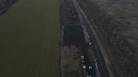 Drift races, drift track, drone videos, beautiful cars, car stunts. Stock Footage 150974490