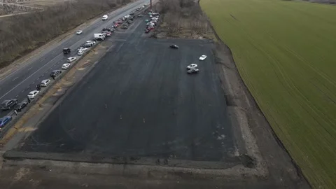 Drift races, drift track, drone videos, beautiful cars, car stunts. Stock Footage 150974569