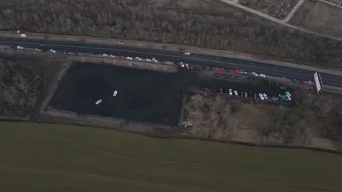 Drift races, drift track, drone videos, beautiful cars, car stunts. Stock Footage 150974619