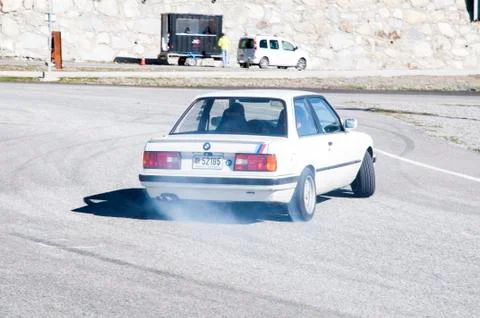 Drift racing competition Stock Photos