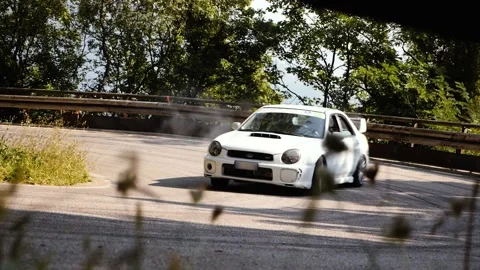 Drift Rally Car Stock Footage 130323940
