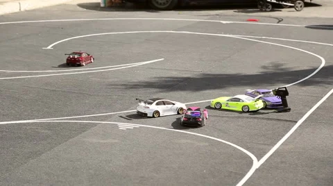 Drift RC models, radio control drift Stock Footage 64570701